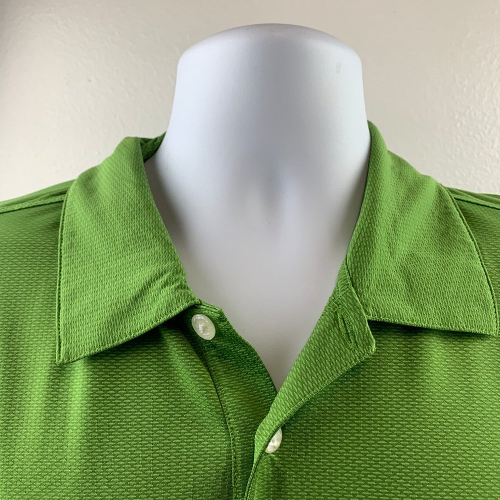 Nike Golf Polo Golf Men Casual Shirt Sz L Solid Gr - Picture 5 of 6